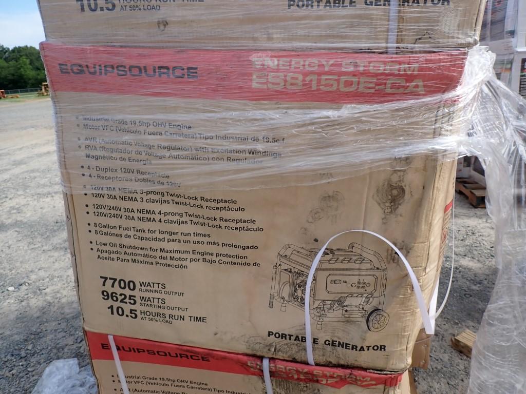 EQUIPSOURCE ENERGY STORM ES8150E-CA PORTABLE GENERATOR,  INDUSTRIAL 19.5-HP