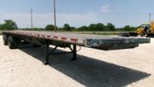 1999 WABASH DDT COMBO FLATBED TRAILER,  48', RACHETS STRAPS, TANDEM SPREAD