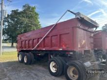 End Dump Trailer, Twin Screw, Dual Tire, Spring Ride, Tarp, S# N/A