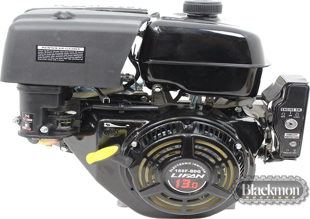 LIFAN 188F-DQ HORIZONTAL GAS ENGINE,  13HP, S# 22000857