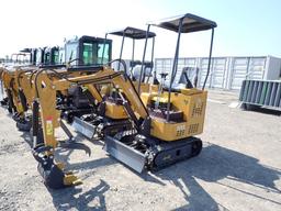 AGT INDUSTRIAL H15 MINI EXCAVATOR,  420CC GAS,OROPS, RUBBER TRACK, MANUAL T