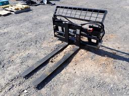 AGT HYDRAULIC FORKS  4', SKID STEER ATTACH,