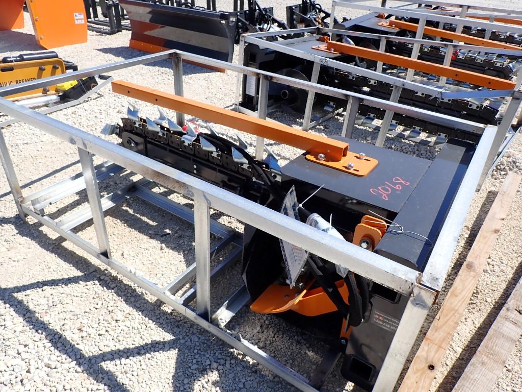 2024 WOLVERINE TCR-12-48H SKID STEER ATTACHMENT,  NEW, HYD TRENCHER, 8" WID