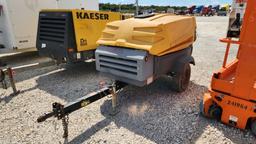 2015 ATLAS 185KD7 AIR COMPRESSOR, SHOWING 976 HRS,  KUBOTA 2.4L DIESEL, 185