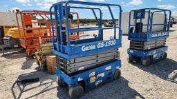 2016 GENIE GS-1930 SCISSOR LIFT, SHOWING 100 HRS,  ELECTRIC, 19' PLATFORM H