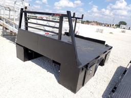 PICKUP BED,  8', FLATBED, DRW, HEADACHE RACK, RECESSED GOOSENECK HITCH, 5K