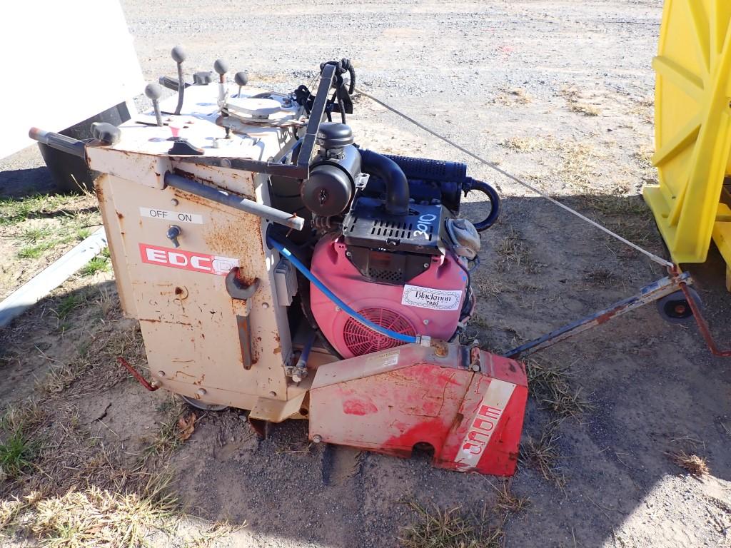 EDCO CONCRETE SAW,  WALK BEHIND, GAS