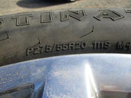 FIRESTONE DESTINATION AT2 (4) TIRES,  275/55R20 ON 4RUNNER WHEELS
