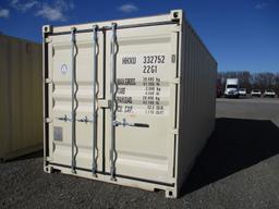 SHIPPING CONTAINER,  20'. SET OF SIDE DOORS, FORK HOLES S# HHXU3327520