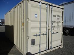 SHIPPING CONTAINER,  20'. SET OF SIDE DOORS, FORK HOLES S# HHXU3327520
