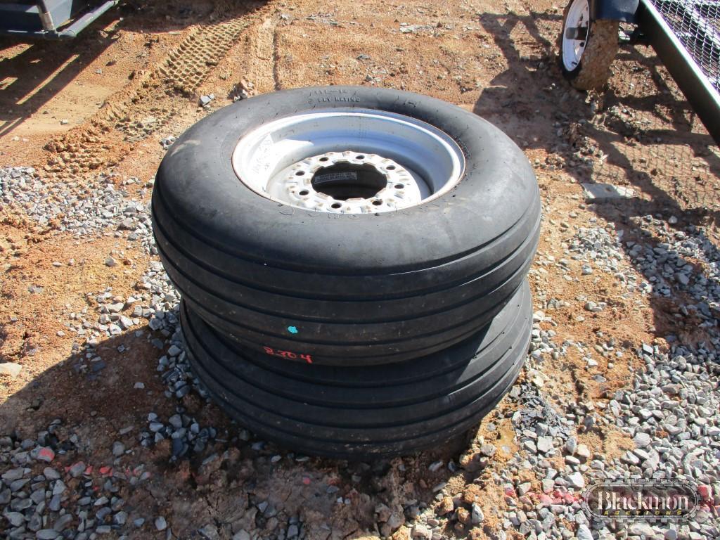 Tires, (2) 11l-16, with wheels