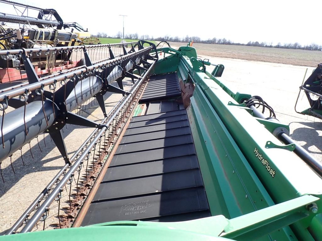 2011 JOHN DEERE, 630D HEADER,  30', HYD FLOAT, SINGLE DRIVE, DUAL ZONE, STE