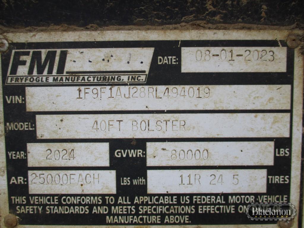 2024 FMI 4 BUNK LOG TRAILER,