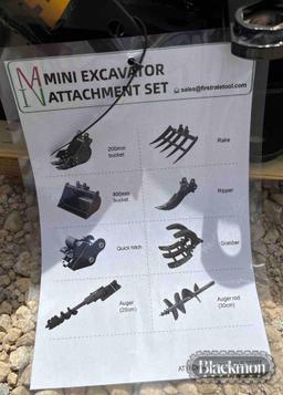 2025 MIVA MINI EXCAVATOR ATTACHMENTS,