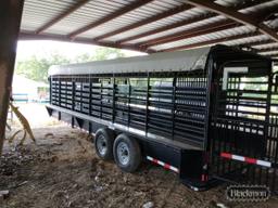 2012 Delta Gooseneck Stock Trailer,