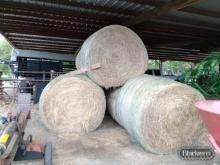 (10) Round Bales of Hay,