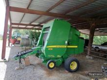 John Deere 458 MegaWide Plus Round Hay Baler,