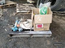 Lot With T-Post Insulators, Fire HOSE and (4) Pto Pumps