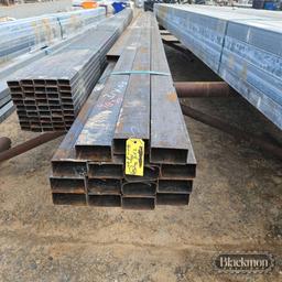 (20) 2 1/4" GALVANIZED SQUARE TUBING,