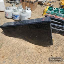 Side mount toolbox for truck bed