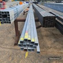 (15) 1 1/2" GLAVANIZED SQUARE TUBING,
