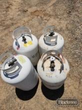 (4) 20lb propane bottles