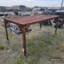 Metal shop table
