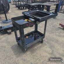 plastic roll around cart