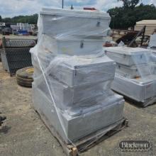 Pallet with electrical boxes