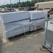Pallet with electrical boxes