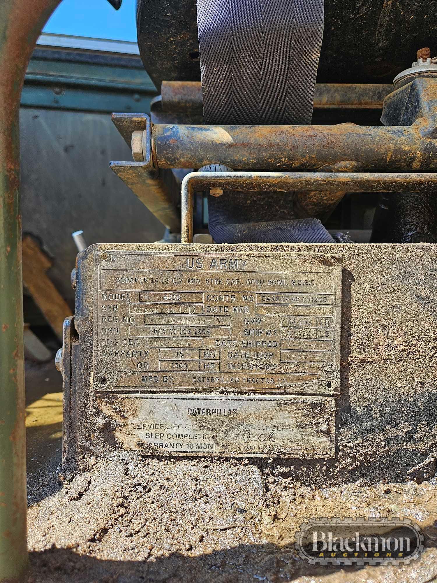 CATERPILLAR 621B SCRAPER S# 2DB0019000