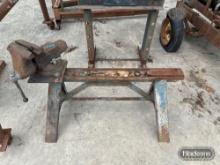 Vice with Metal Saw Horse