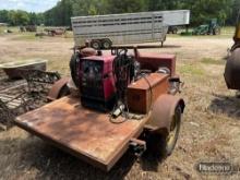 Lincoln Ranger 8 Generator/Welder on Shop Built Flatbed Trailer