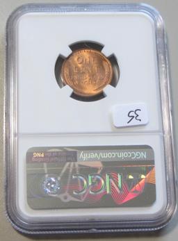 1945-S WHEAT CENT NGC 66