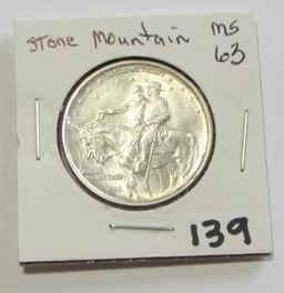 STONE MOUNTAIN SILVER COMMEMORATIVE UNC 1925