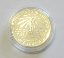 PROOF SILVER $1 ELLIS ISLAND