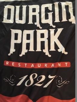 Banner from outside of Durgin Park 56" X 8'