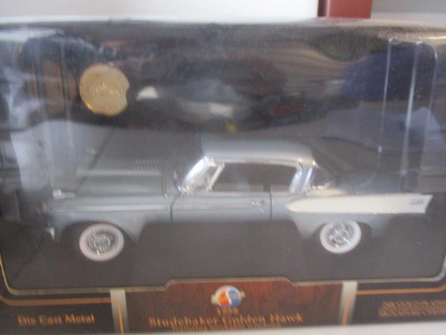 10 Diecast Autos; 1:18 Scale by Maisto, Ricko, Sun Star, Revell and Others. Cars Include 1958