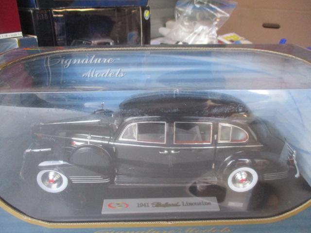 10 Diecast Autos; 1:18 Scale by Maisto, Ricko, Sun Star, Revell and Others. Cars Include 1958