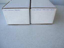 2 Unbuilt Rare Modelhaus Resin 1/25 Scale Kits. 1958 Mercury Park Lane 2 Dr. HT. and 1957