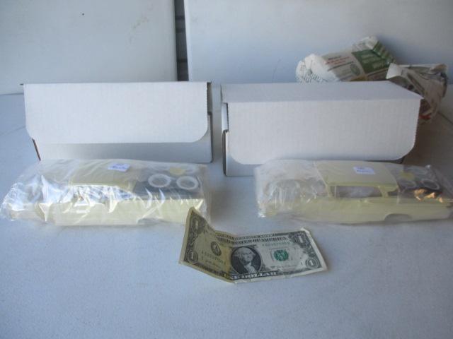 2 Unbuilt Rare Modelhaus Resin 1/25 Scale Kits. 1958 Mercury Park Lane 2 Dr. HT. and 1957