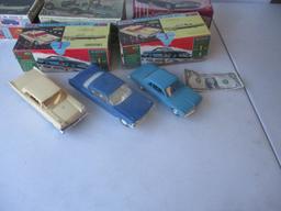 8 Unbuilt and Built Kits: The AMT 1962 Buick Convertible and CJ5 Jeep are Unbuilt.