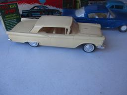 8 Unbuilt and Built Kits: The AMT 1962 Buick Convertible and CJ5 Jeep are Unbuilt.