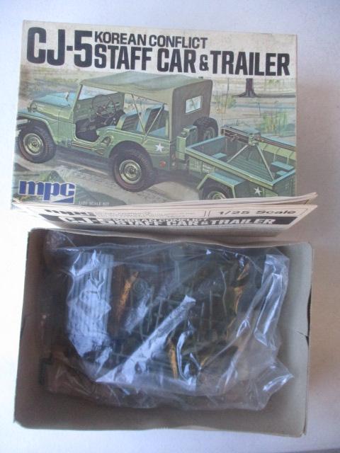 8 Unbuilt and Built Kits: The AMT 1962 Buick Convertible and CJ5 Jeep are Unbuilt.