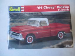 8 Model Truck Kits. 4 are 1/20 Scale Linberg Kits. 4 are Revell and AMT 1/25 Scale Kits.