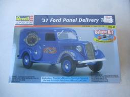 8 Model Truck Kits. 4 are 1/20 Scale Linberg Kits. 4 are Revell and AMT 1/25 Scale Kits.