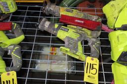 (2) RYOBI CORDLESS SABRE SAWS, NO BATTERY