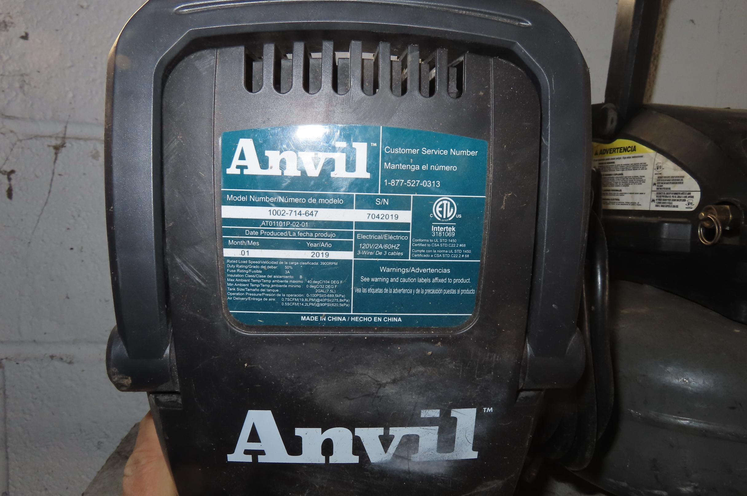 (2) PORTABLE 2 GALLON AIR COMPRESSORS