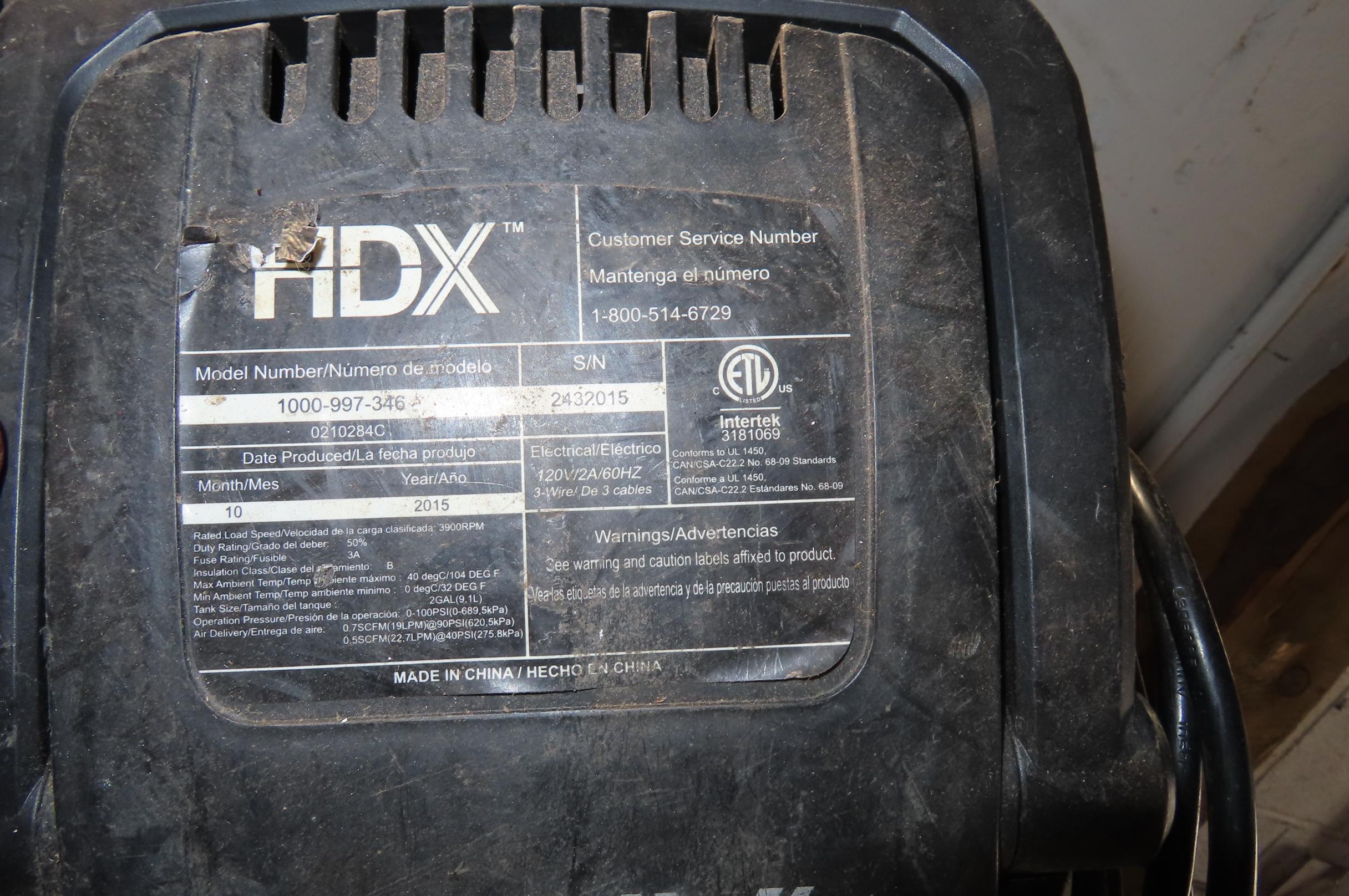 (2) PORTABLE 2 GALLON AIR COMPRESSORS