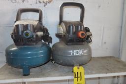 (2) PORTABLE 2 GALLON AIR COMPRESSORS